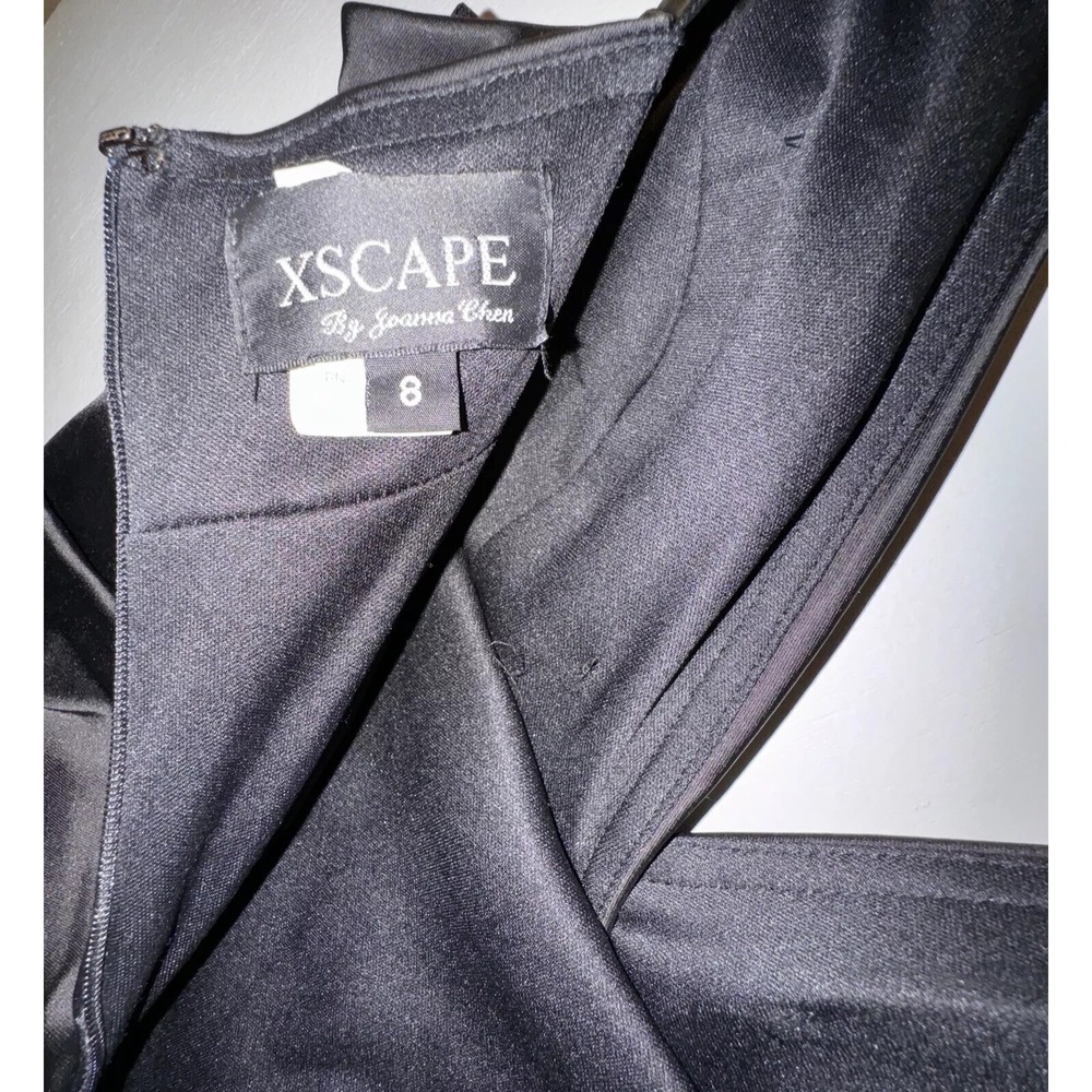 XScape Joanna Chen Satin Dress Rushed Sexy Hoco Cocktail Body Con Women's 8 - Picture 4 of 12